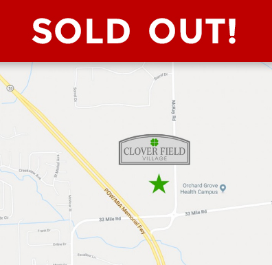 Cloverfield Village - New Construction Homes in Bruce Township MI - clover-map_soldout