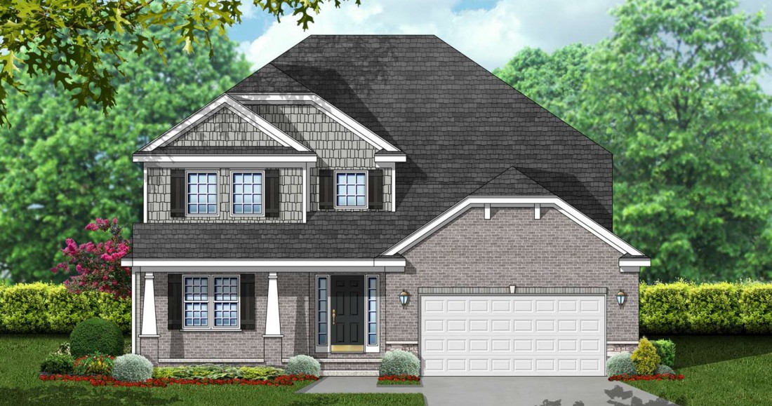 Cloverfield Village - New Construction Homes in Bruce Township MI - rendering-split-level